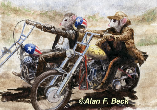 Cheezy Riders art by Alan F. Beck