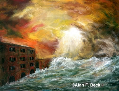 Red Hook-Sandy ala Turner art by Alan F. Beck