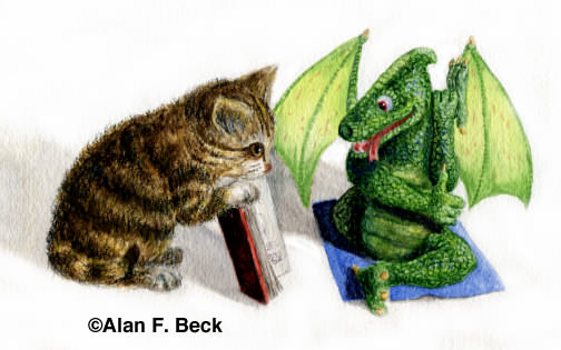 Mice Rest in Egypt art by Alan F. Beck