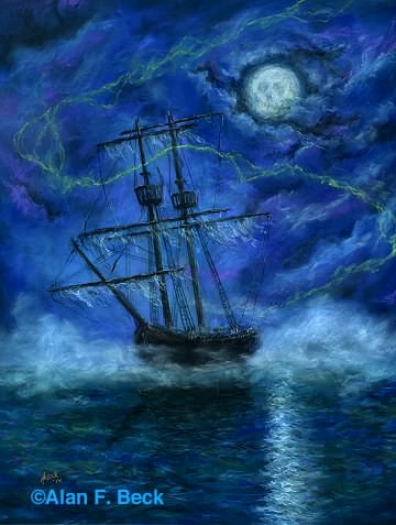 Flying Dutchman art by Alan F. Beck