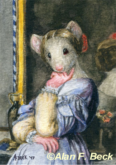 Louise de Mousie art by Alan F. Beck